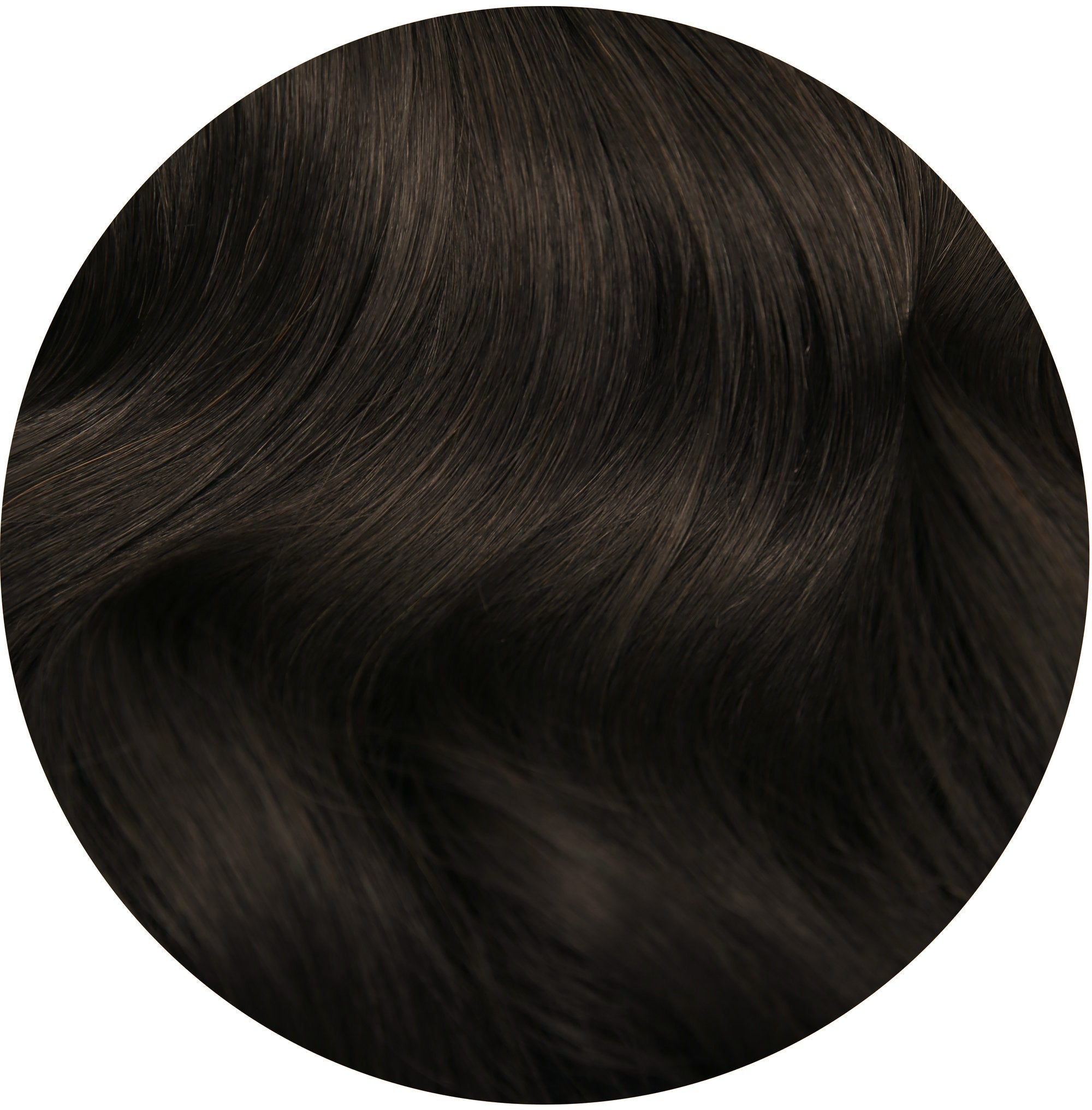 #1BL Darkest Brown Classic Clip In Hair Extensions 9pcs