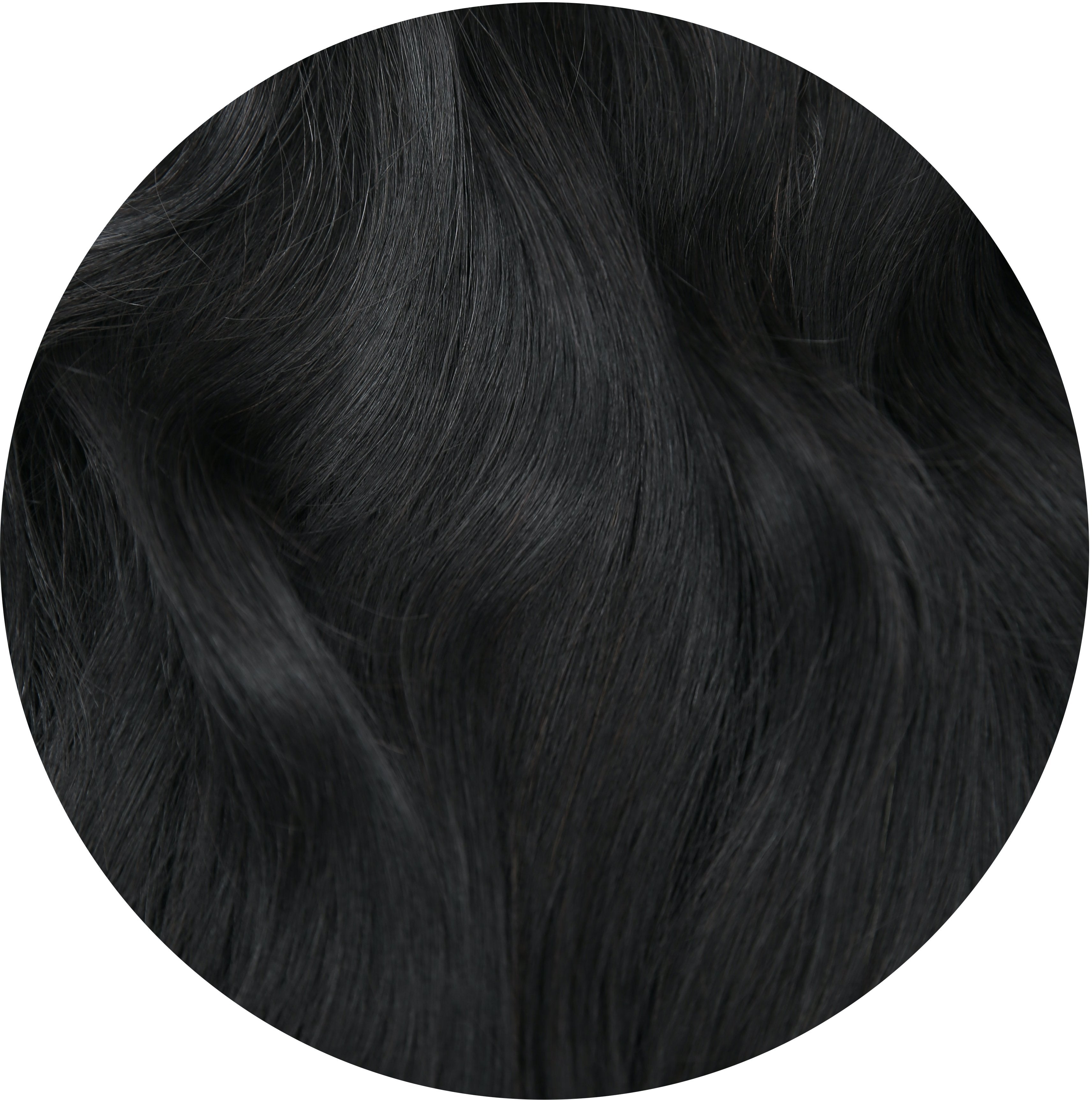 #1B Off-Black Classic Clip In Hair Extensions 9pcs