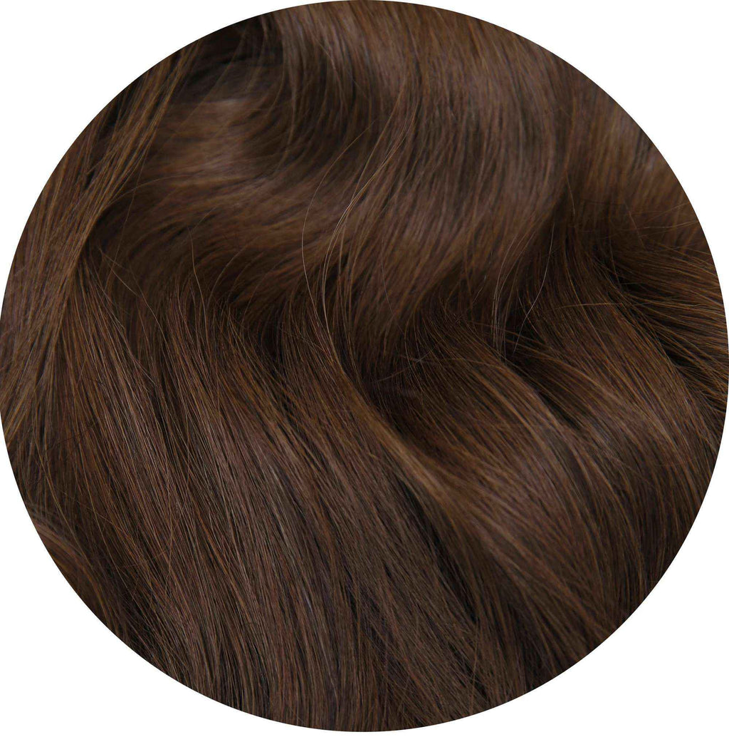#4 Chocolate Brown Classic Clip In Hair Extensions 9pcs