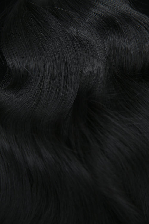 #1 Jet Black Classic Clip In Hair Extensions 9pcs