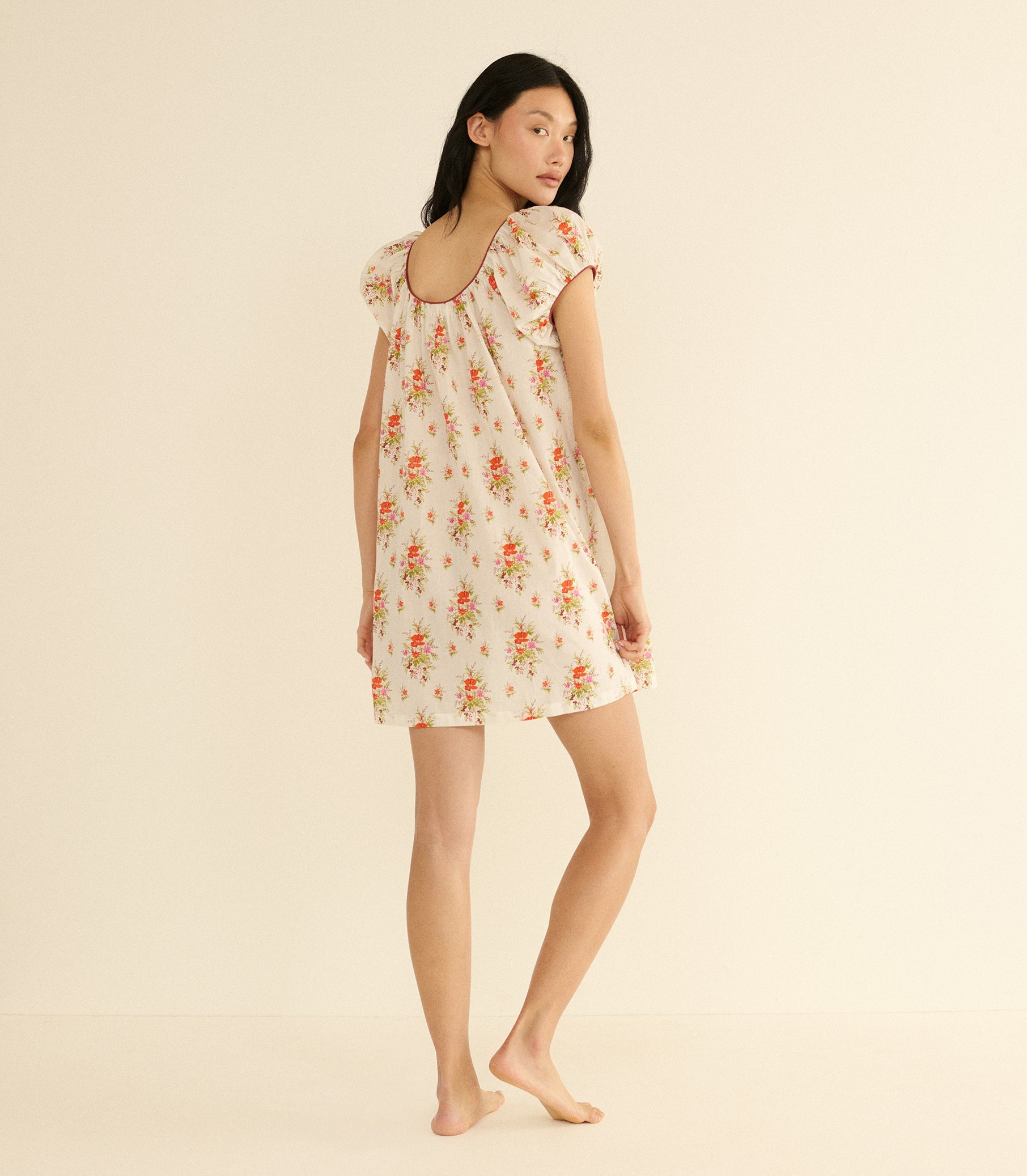 Julia Dress in Rose Petit Bouquet de Chamonix Print