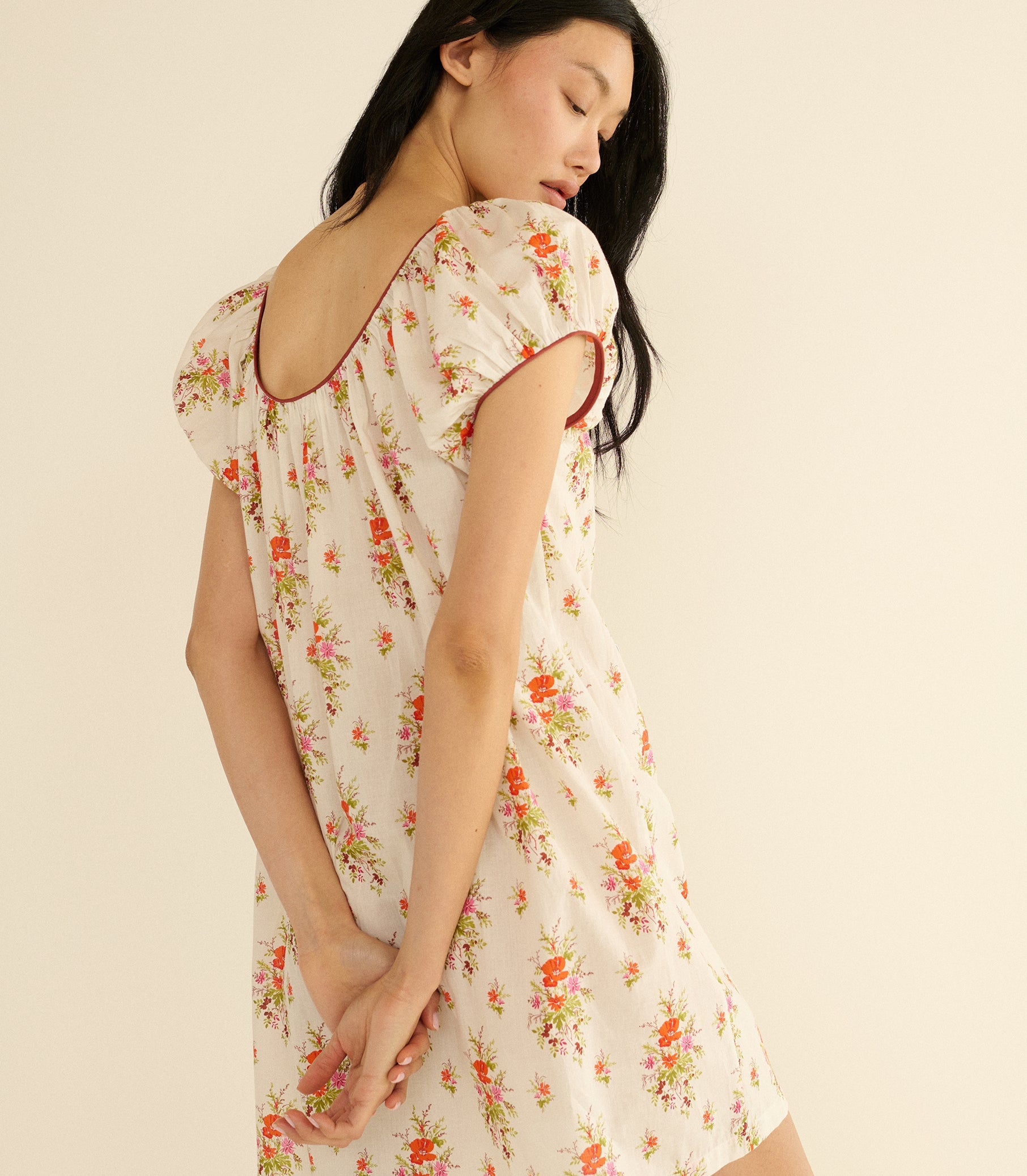 Julia Dress in Rose Petit Bouquet de Chamonix Print