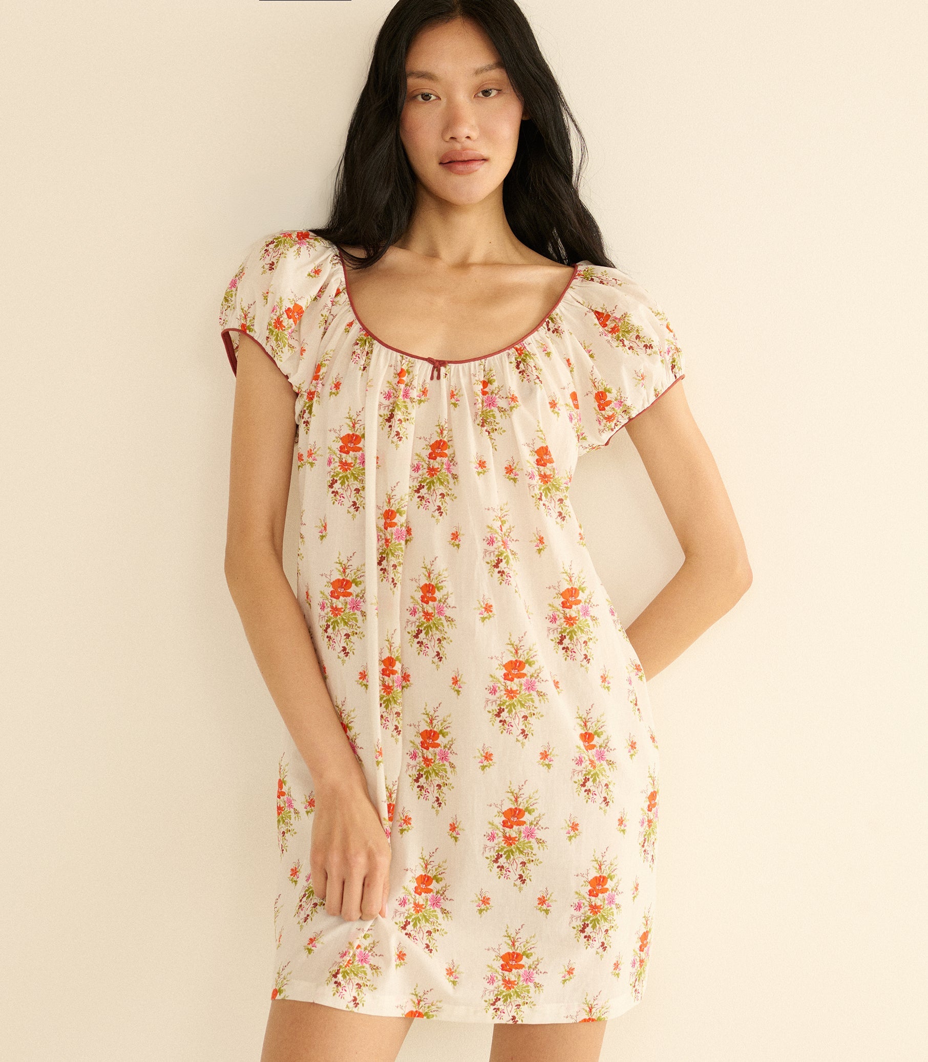 Julia Dress in Rose Petit Bouquet de Chamonix Print