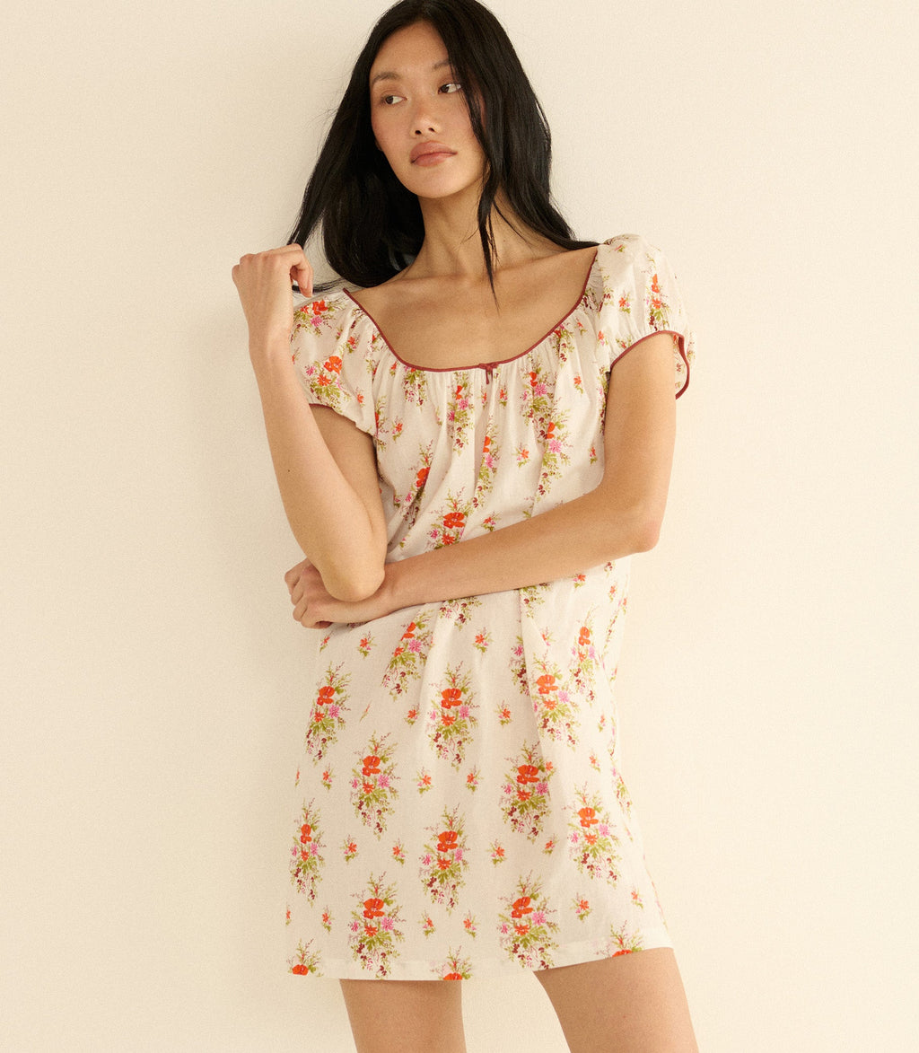 Julia Dress in Rose Petit Bouquet de Chamonix Print