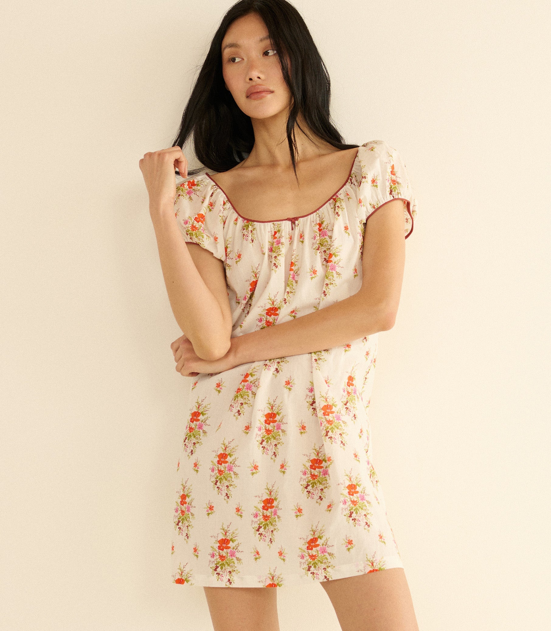 Julia Dress in Rose Petit Bouquet de Chamonix Print
