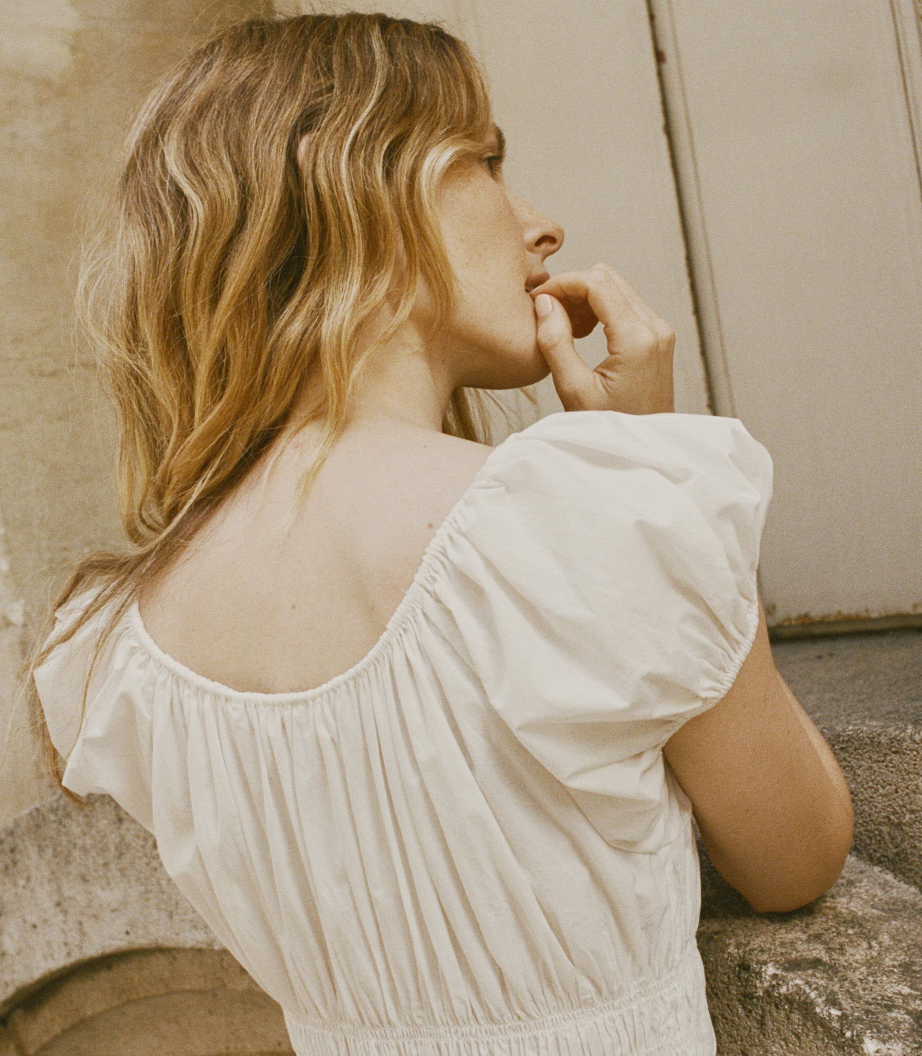 Quinn Dress in Salt