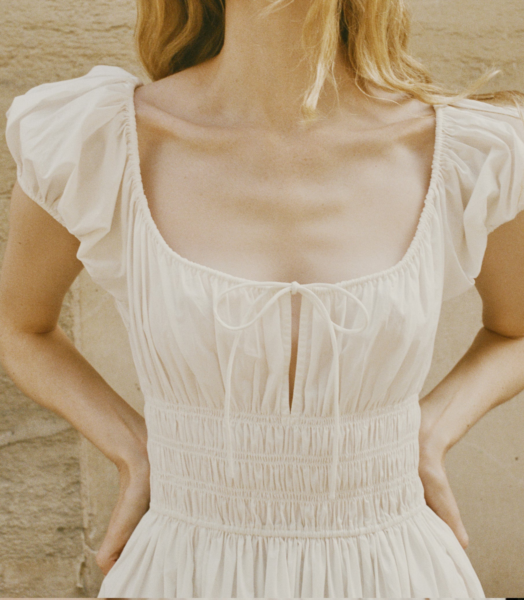 Quinn Dress in Salt