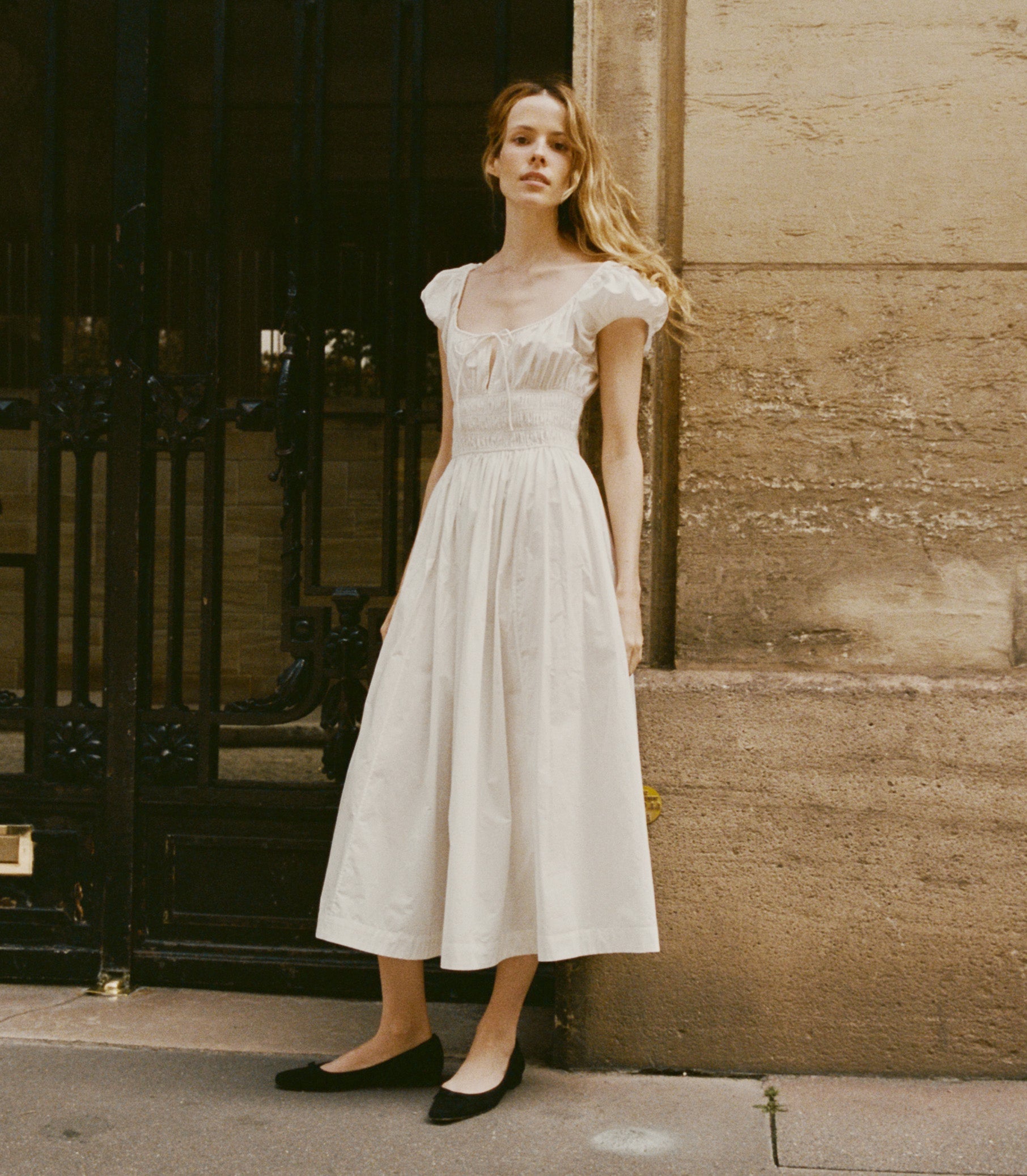 Quinn Dress in Salt