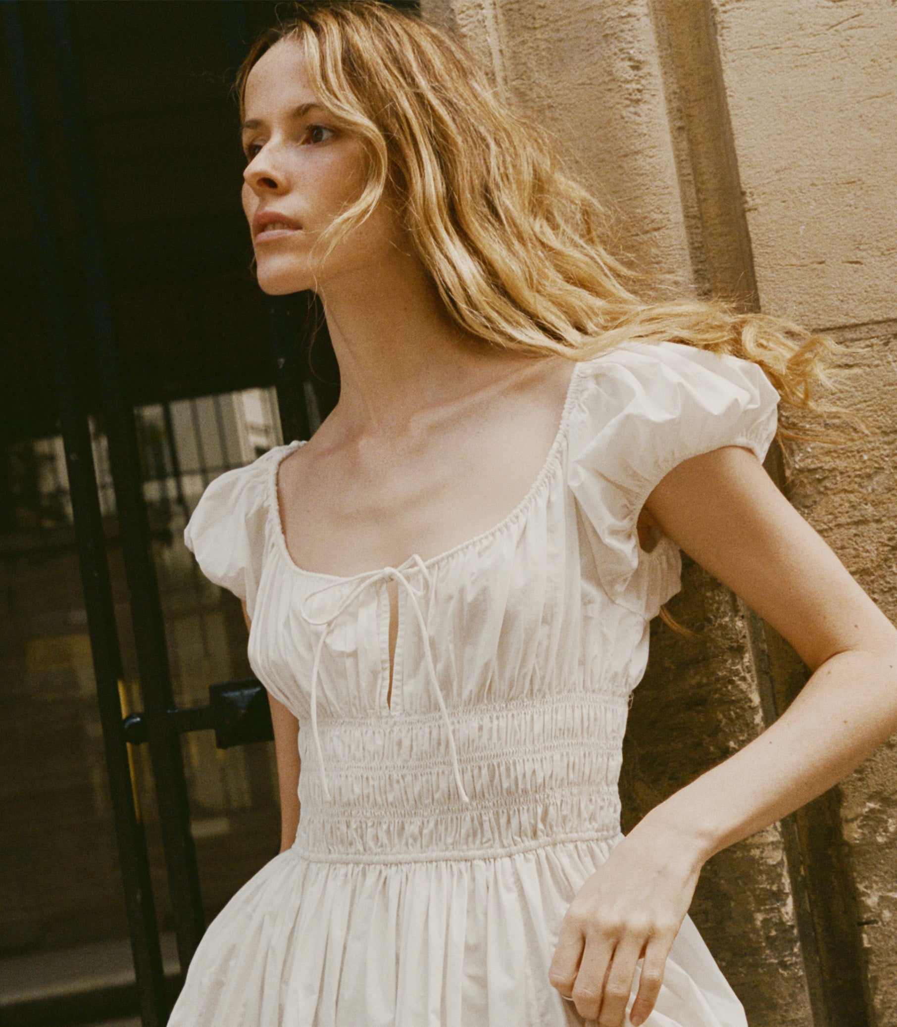 Quinn Dress in Salt