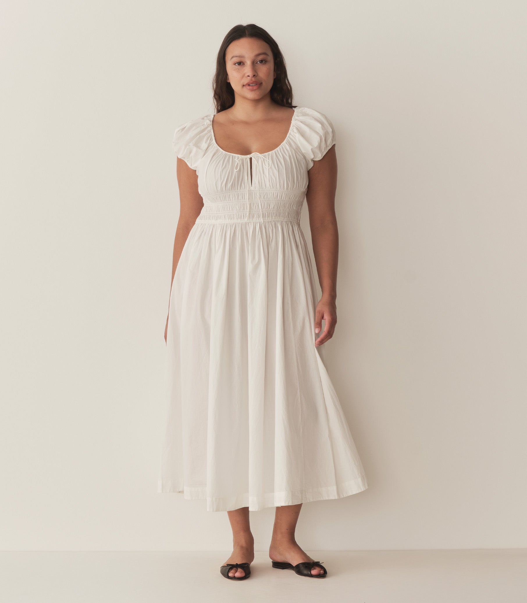 Quinn Dress in Salt
